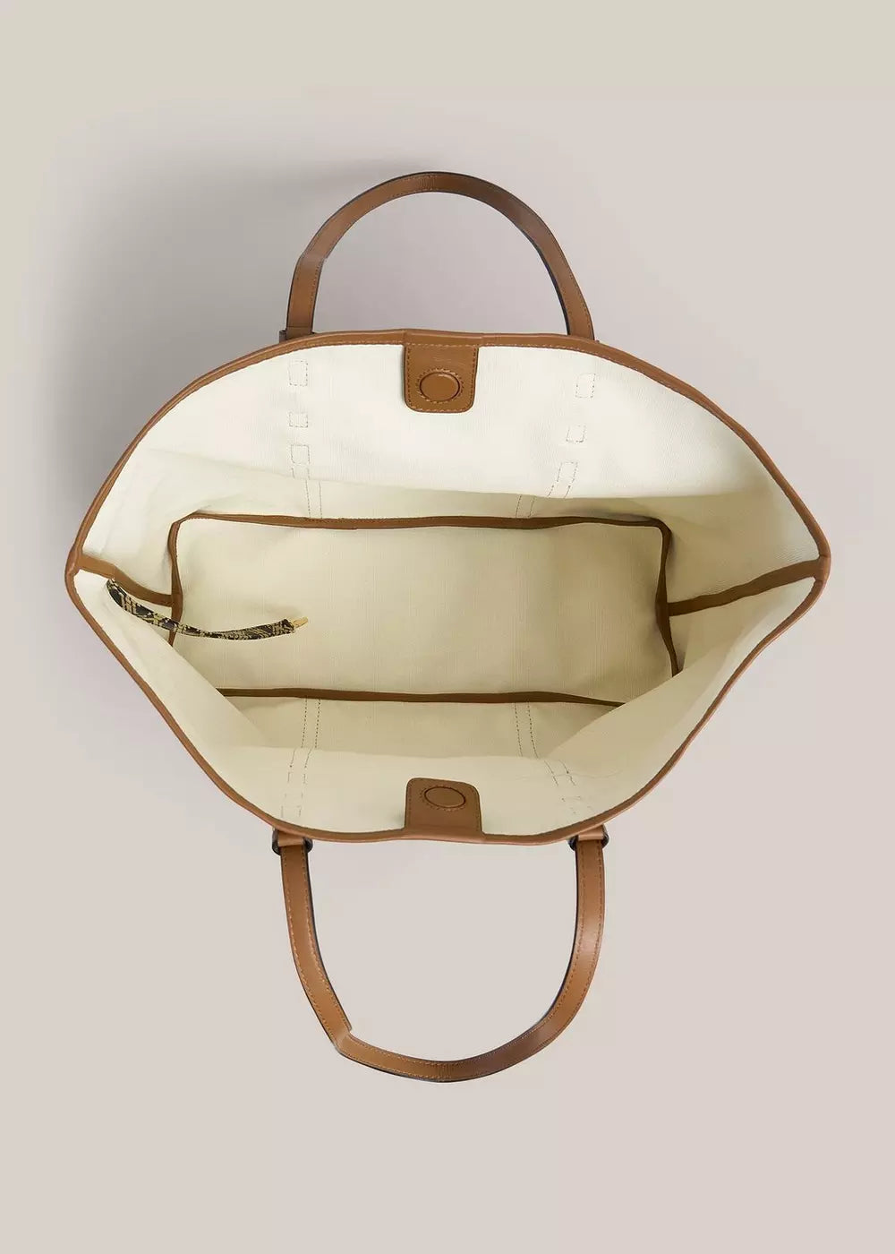 Kyra Leather Canvas Tote