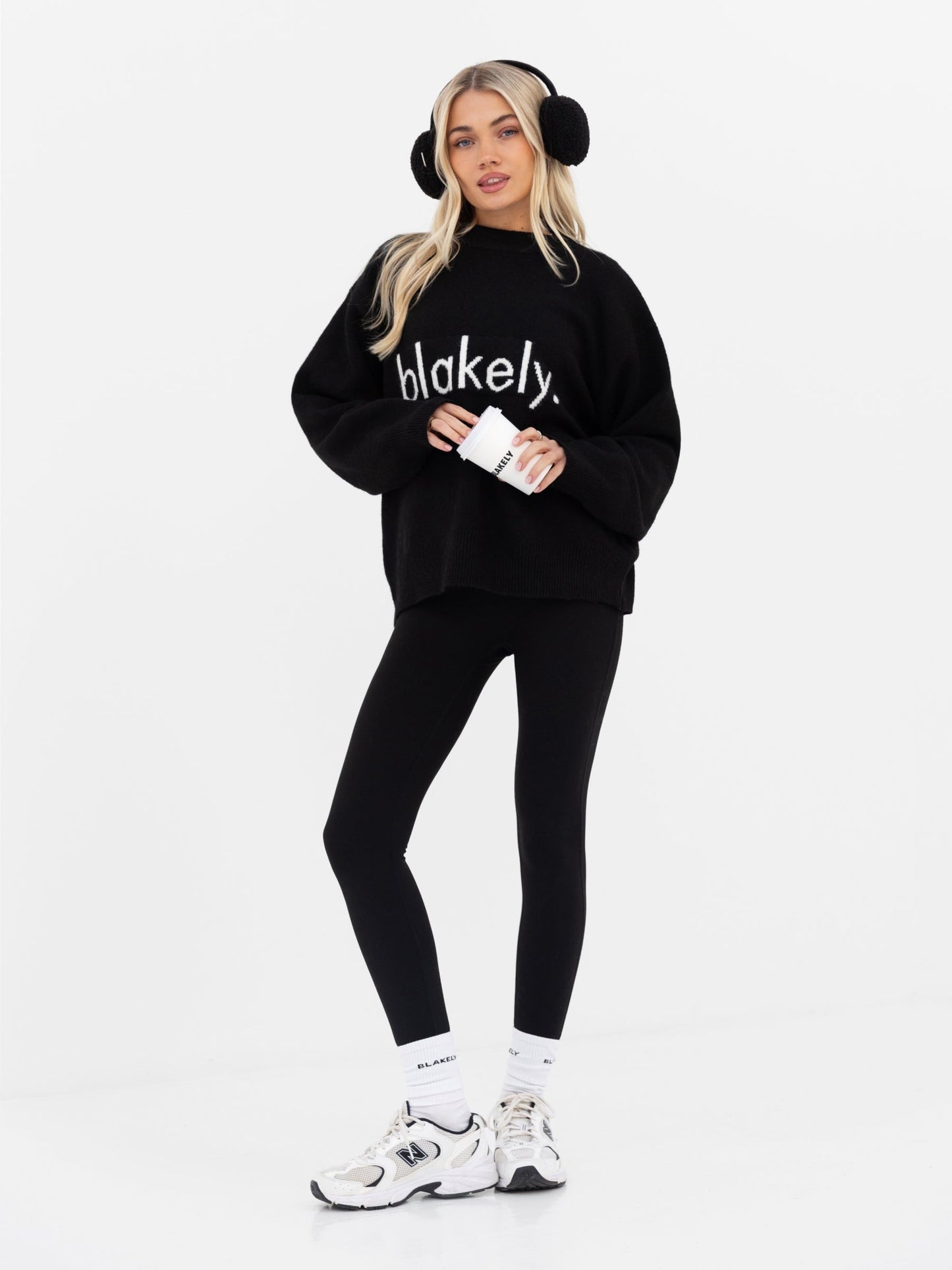 Mabel Oversized Knitted Jumper - Black