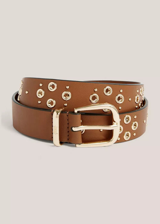 Nima Leather Eyelet Belt