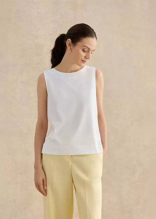 Fern Cotton Jersey Button Back Top
