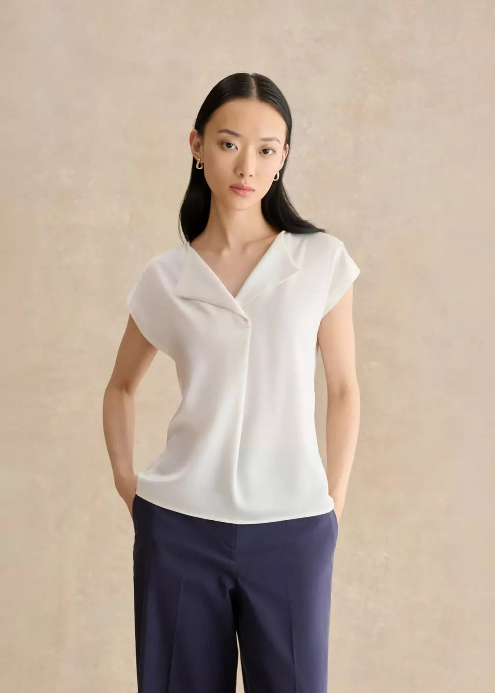 Sylvie Satin Front Top