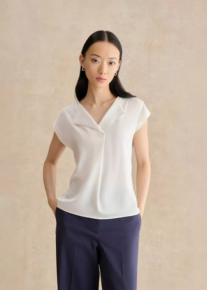 Sylvie Satin Front Top