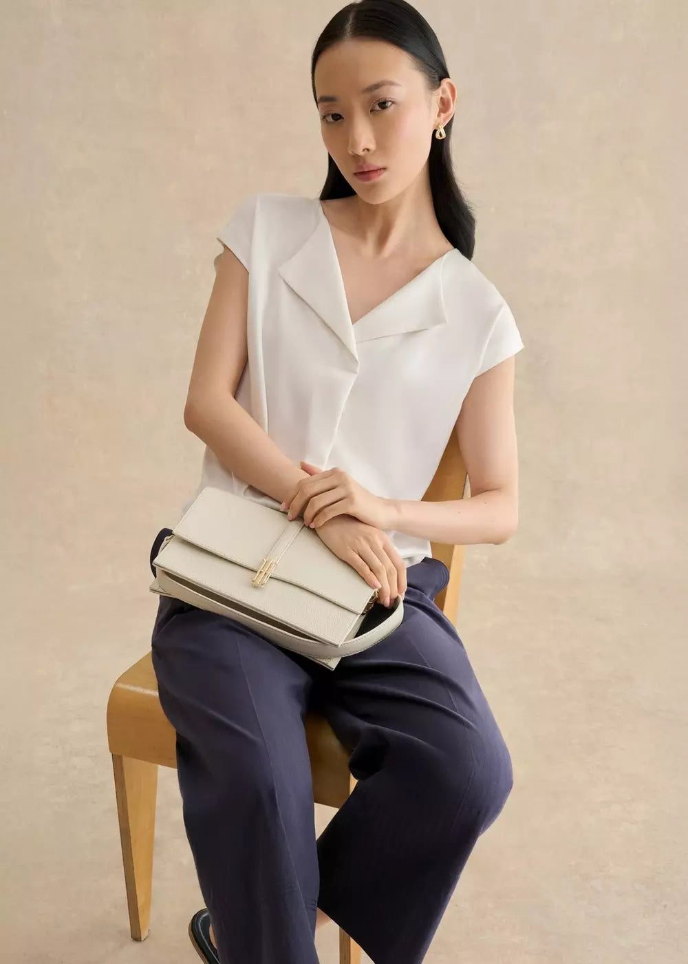 Sylvie Satin Front Top