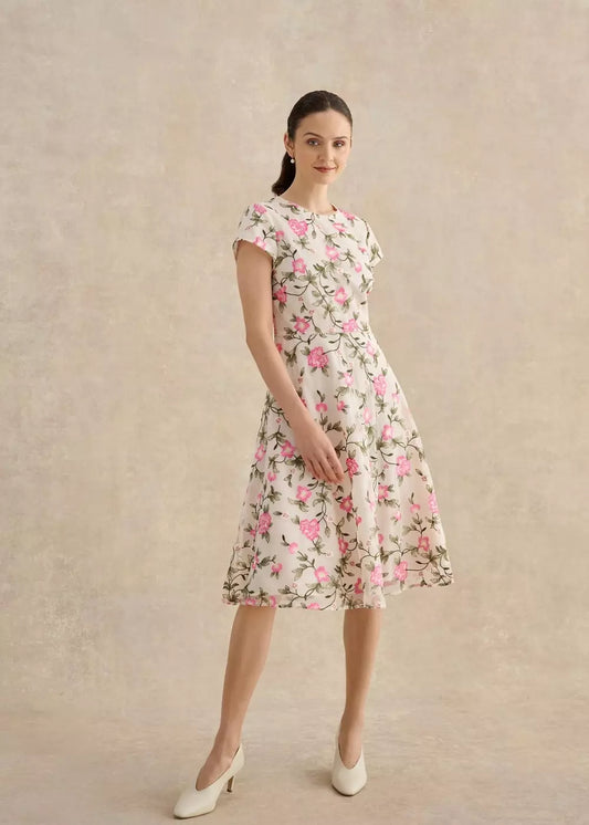 Petite Tia Embroidered Dress