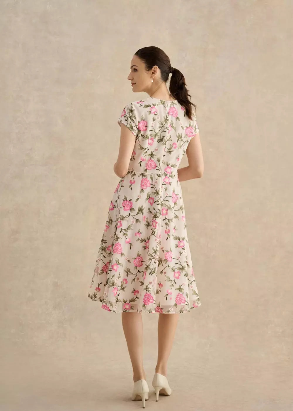 Petite Tia Embroidered Dress