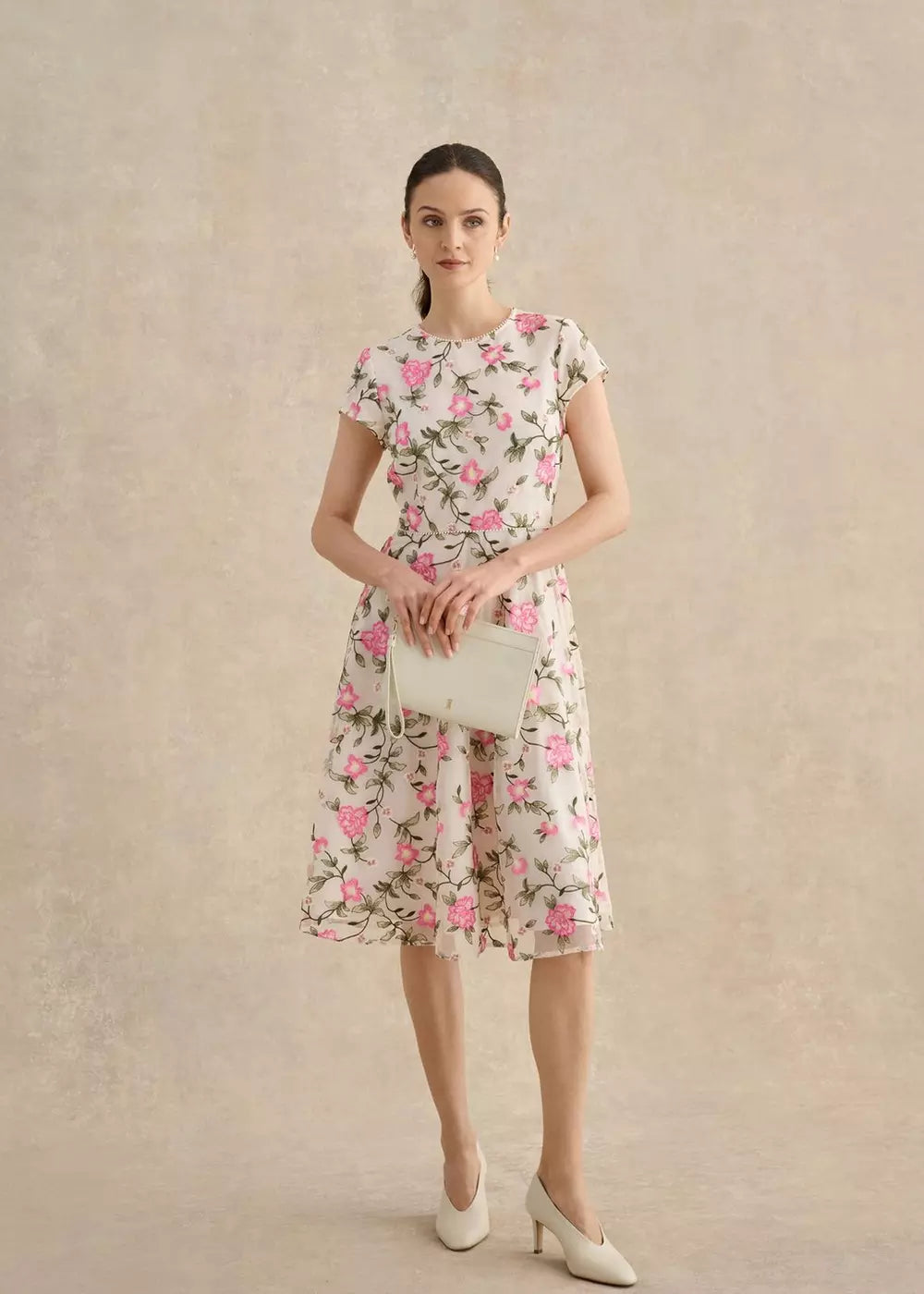 Petite Tia Embroidered Dress