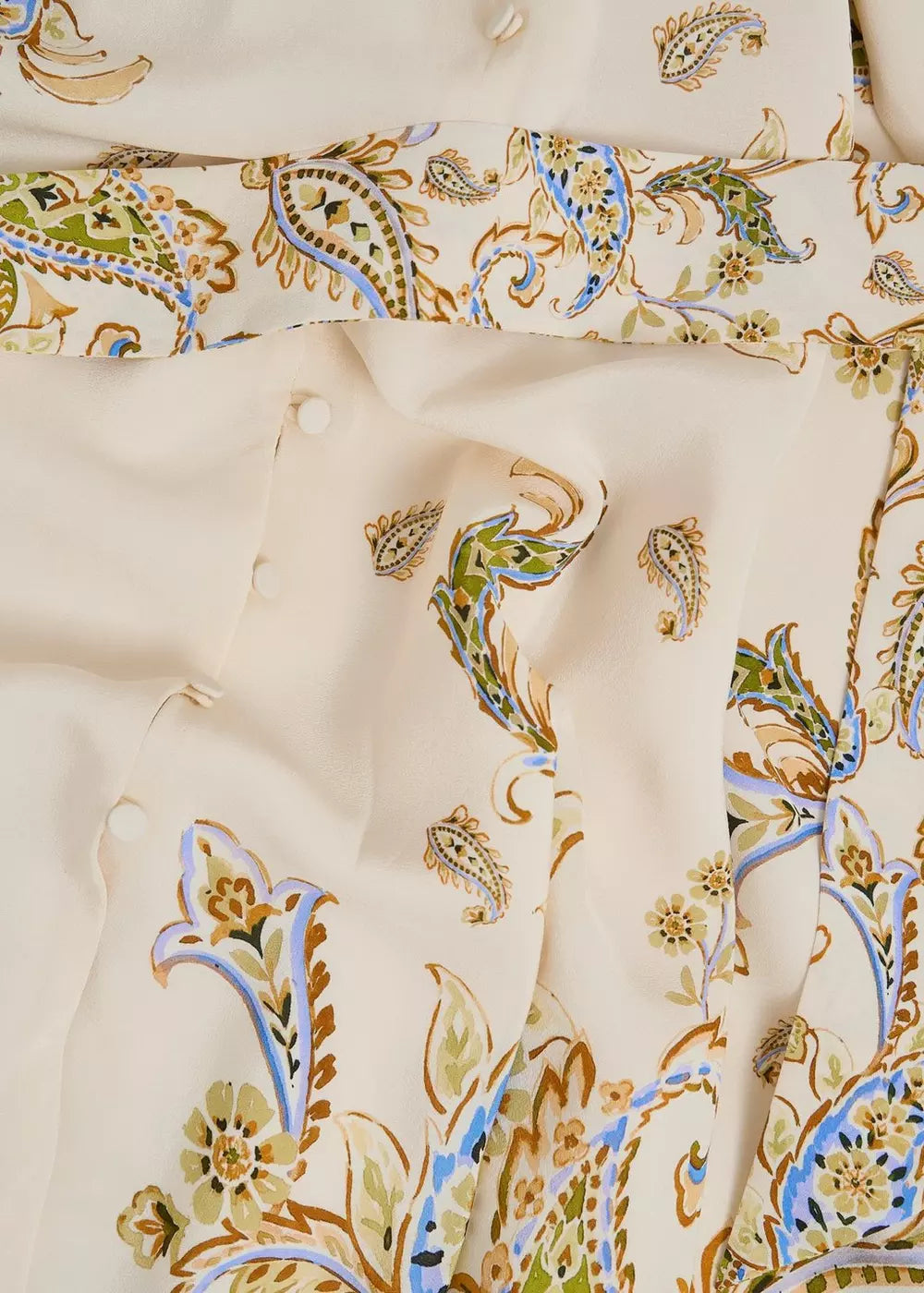 Alma Paisley Silk Dress