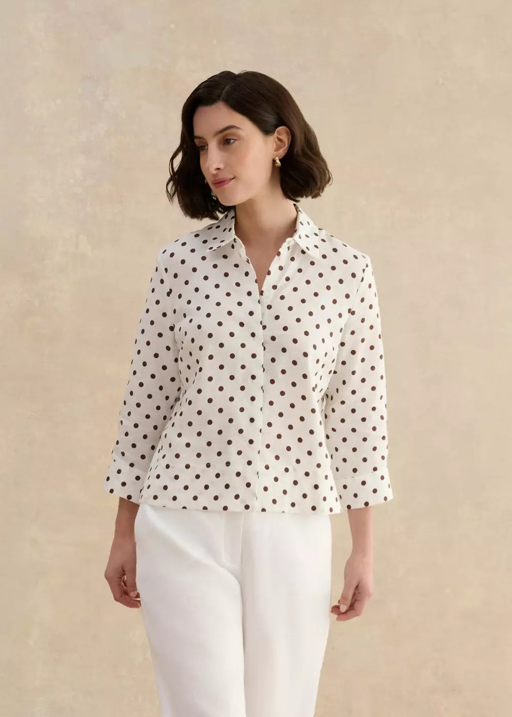 Nita Linen Spot Shirt