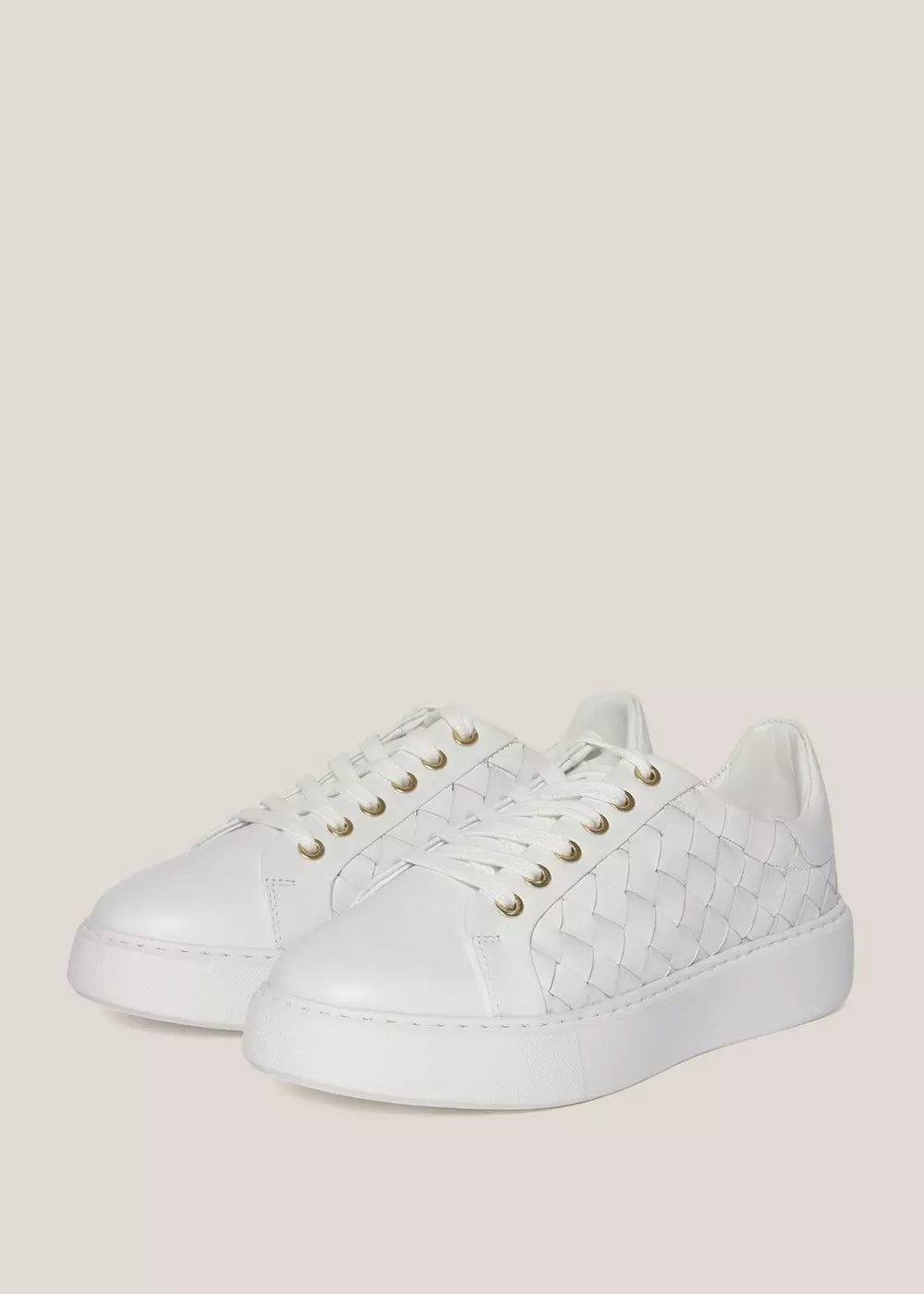 Ada Woven Leather Trainers