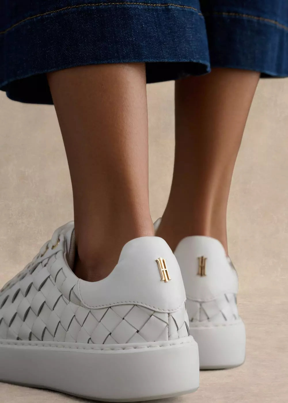 Ada Woven Leather Trainers