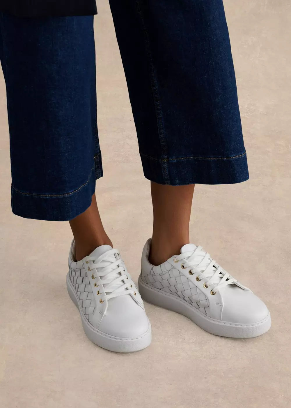 Ada Woven Leather Trainers