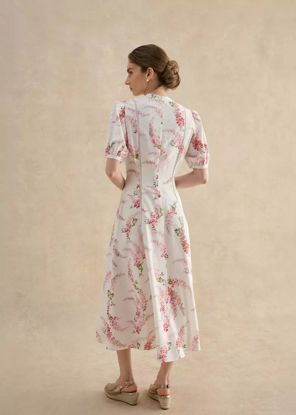 Matilda Trimmed Linen Dress