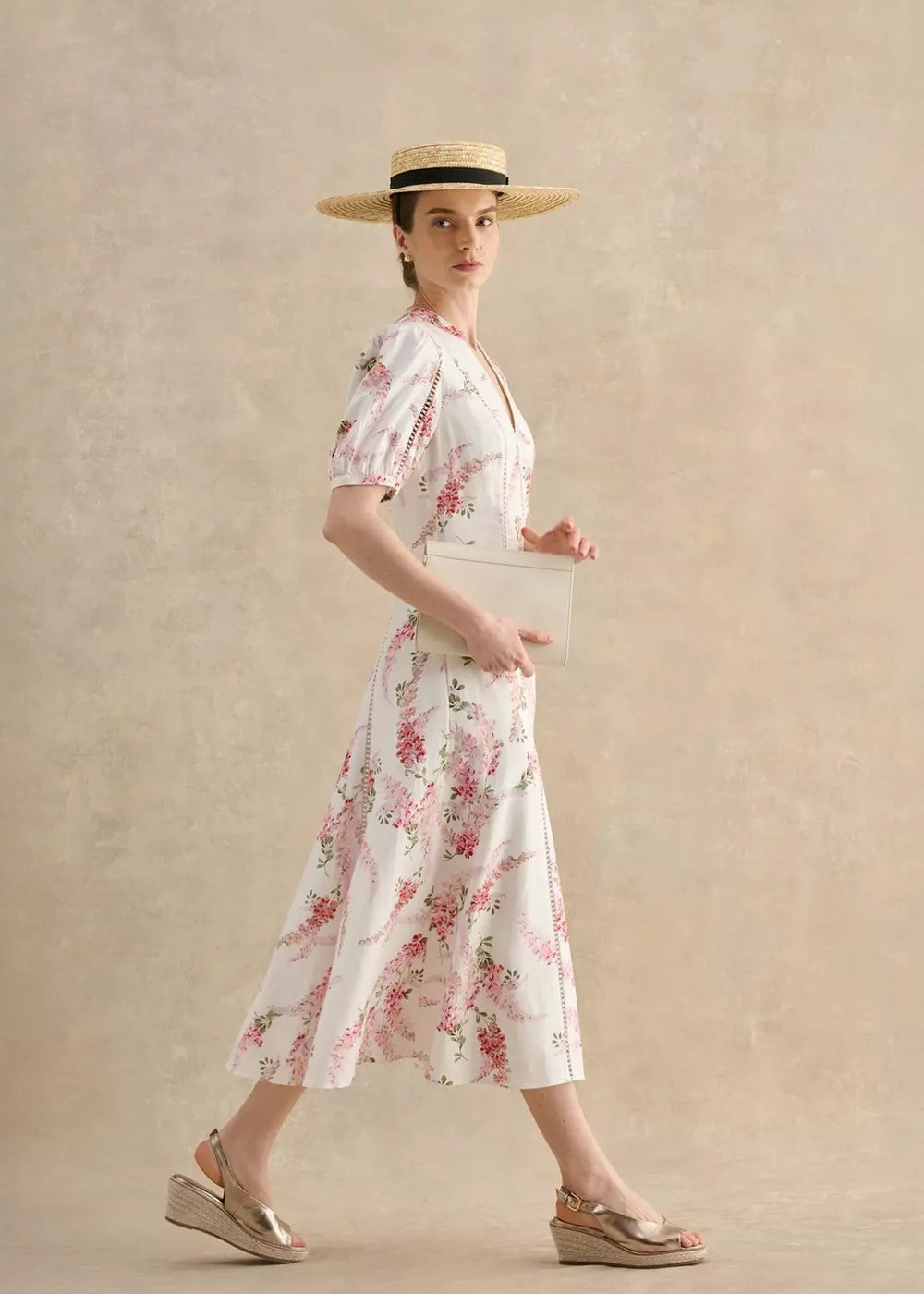 Matilda Trimmed Linen Dress