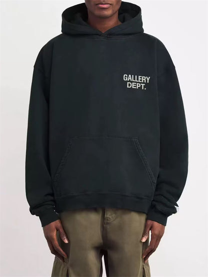 Gallery Dept Letter Print Casual Hoodie Sweatshirt
