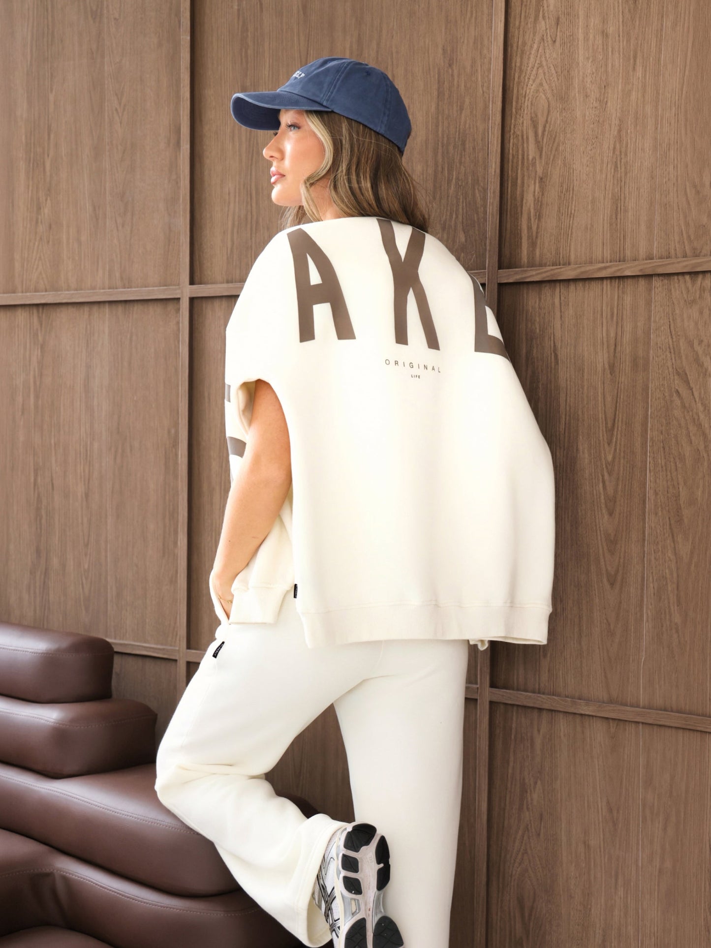 Isabel Wide Leg Sweatpants - Off White