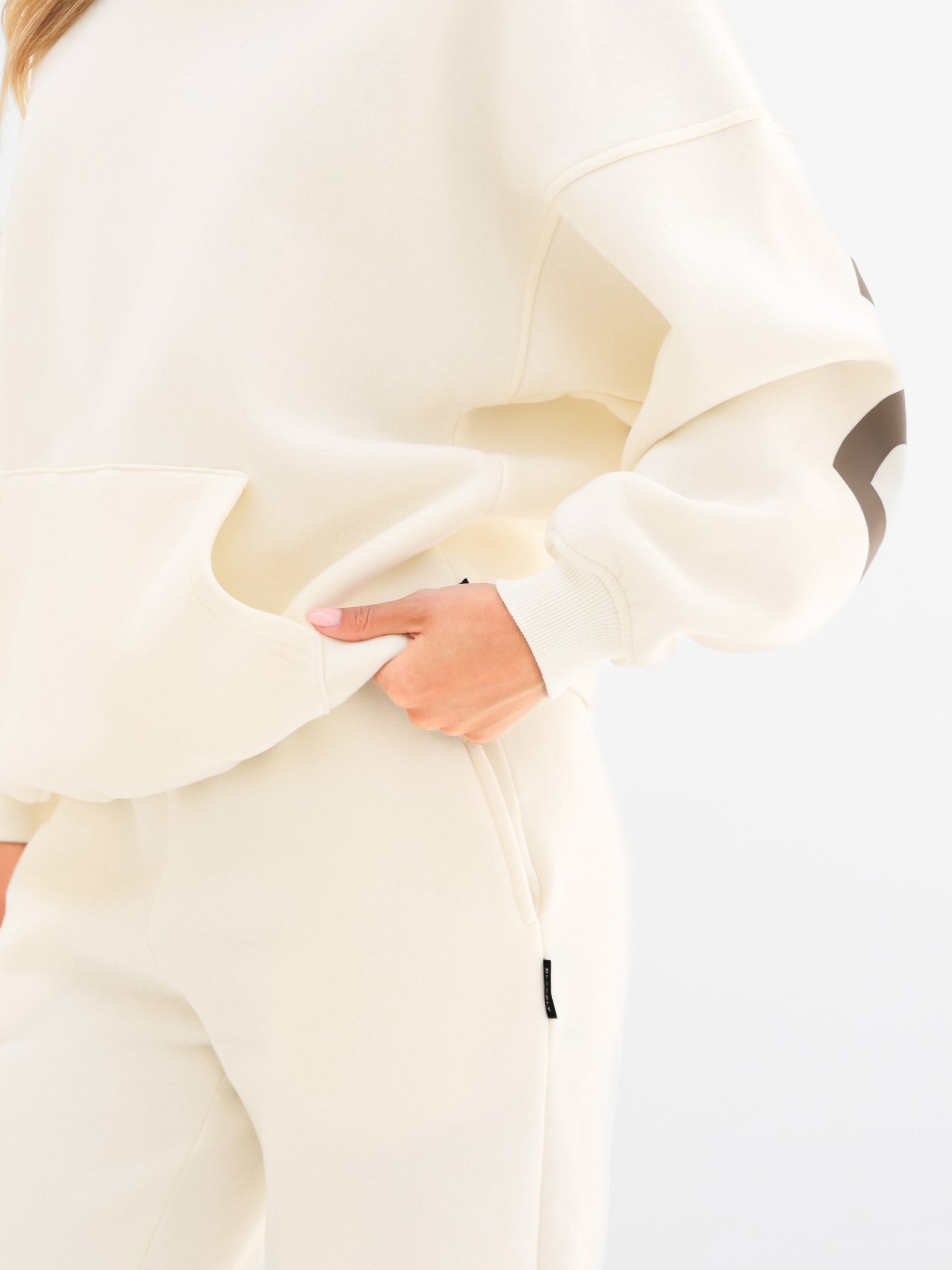 Isabel Wide Leg Sweatpants - Off White