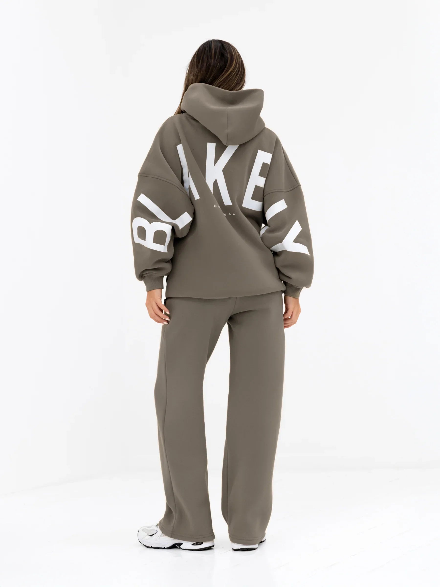 Isabel Wide Leg Sweatpants - Safari Green