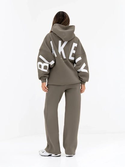 Isabel Wide Leg Sweatpants - Safari Green