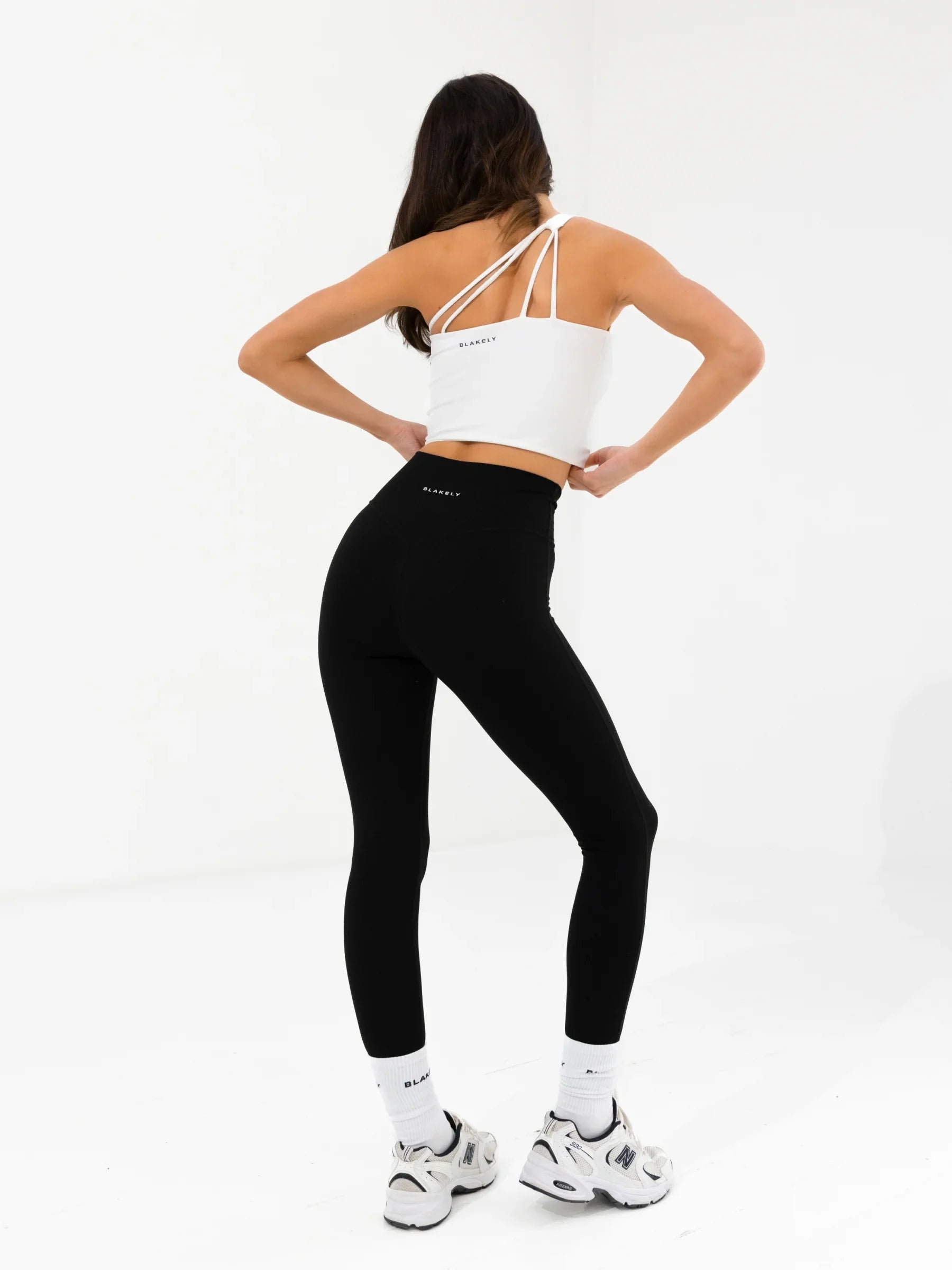 SculptForm One Shoulder Vest - White