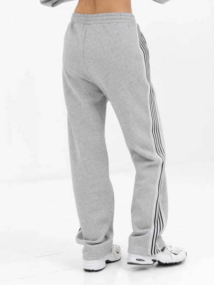 Immani Wide Leg Sweatpants - Marl Grey