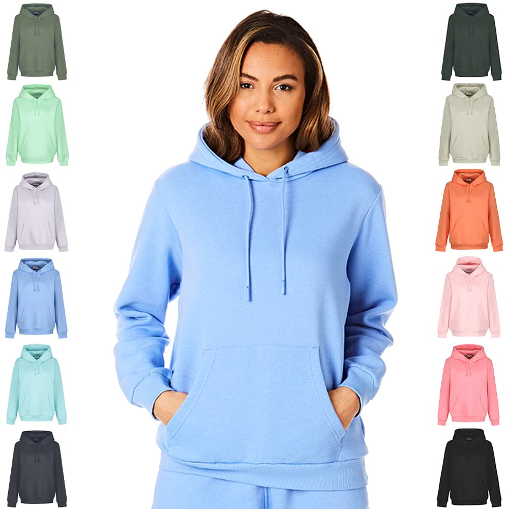 Light & Shade LSLSWT005 Top Hoodie Super Soft Touch Loungewear for Women
