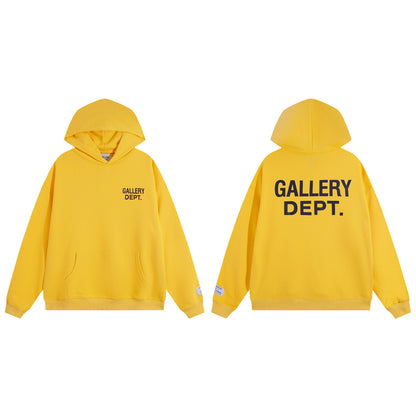 Gallery Dept Letter Print Casual Hoodie Sweatshirt