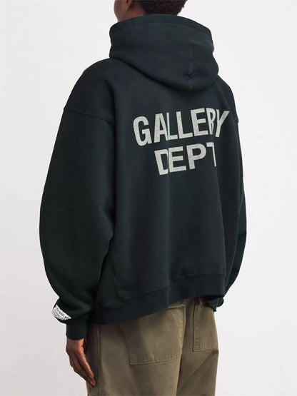 Gallery Dept Letter Print Casual Hoodie Sweatshirt