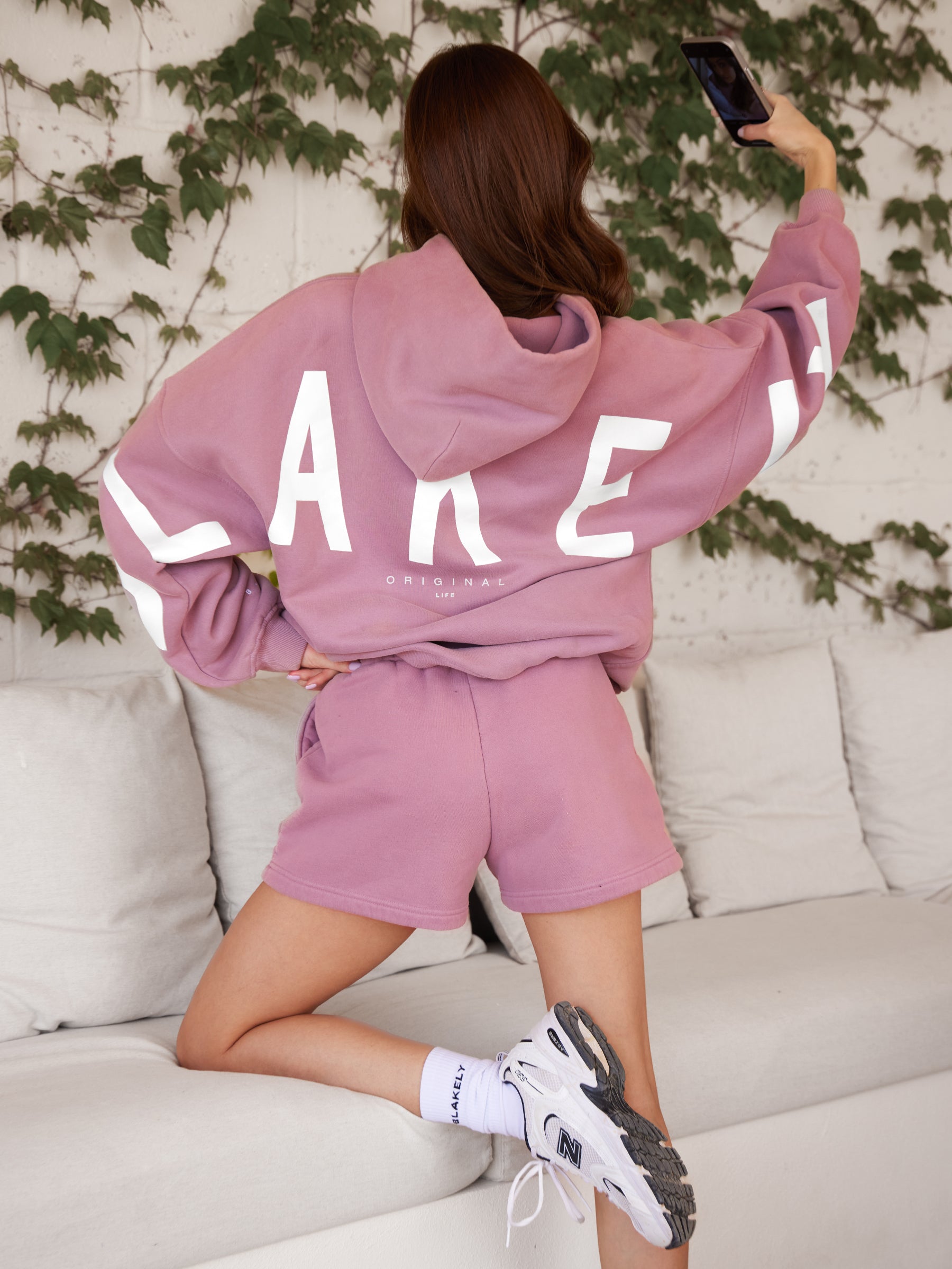 Isabel Jogger Shorts - Dusty Pink
