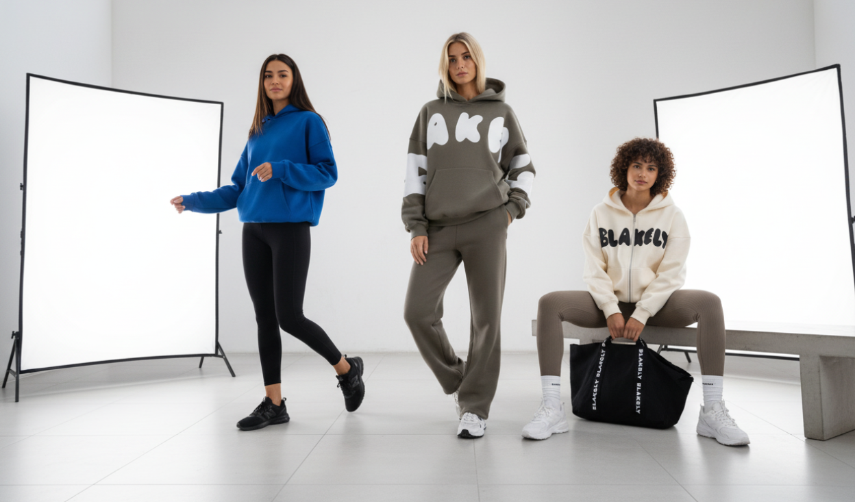 Bannière athleisure dynamique
