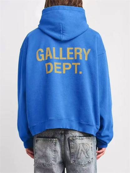 Gallery Dept Letter Print Casual Hoodie Sweatshirt