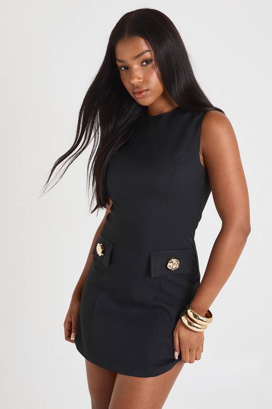 Tailored A-line Mini Dress