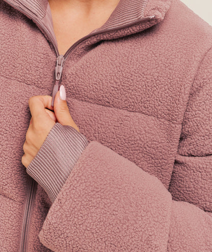 Sherpa Puffer Jacket
