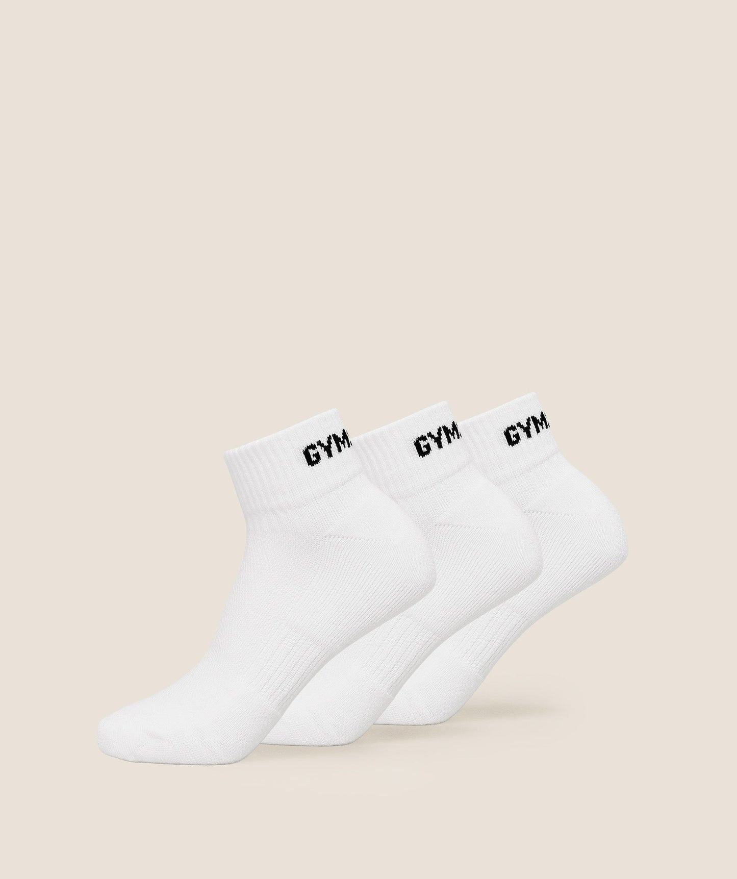 Jacquard Quarter Socks 3pk