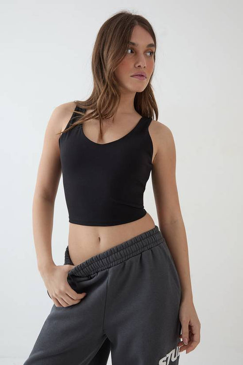DSGN Studio Sculpt Longline Plunge Sports Bra